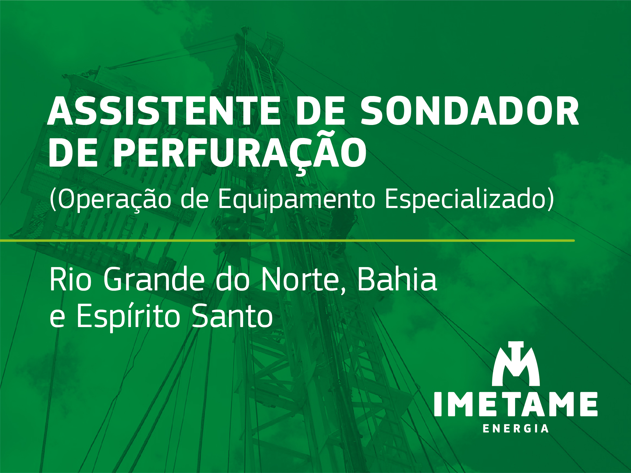 Assistente de Sondador de Perfuração