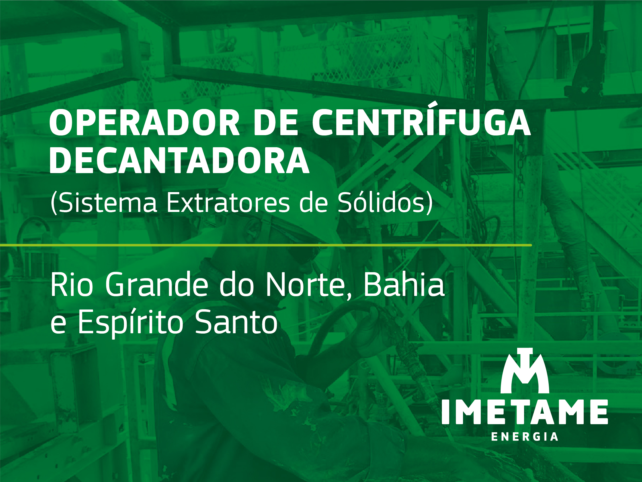 Operador de Centrífuga Decantadora