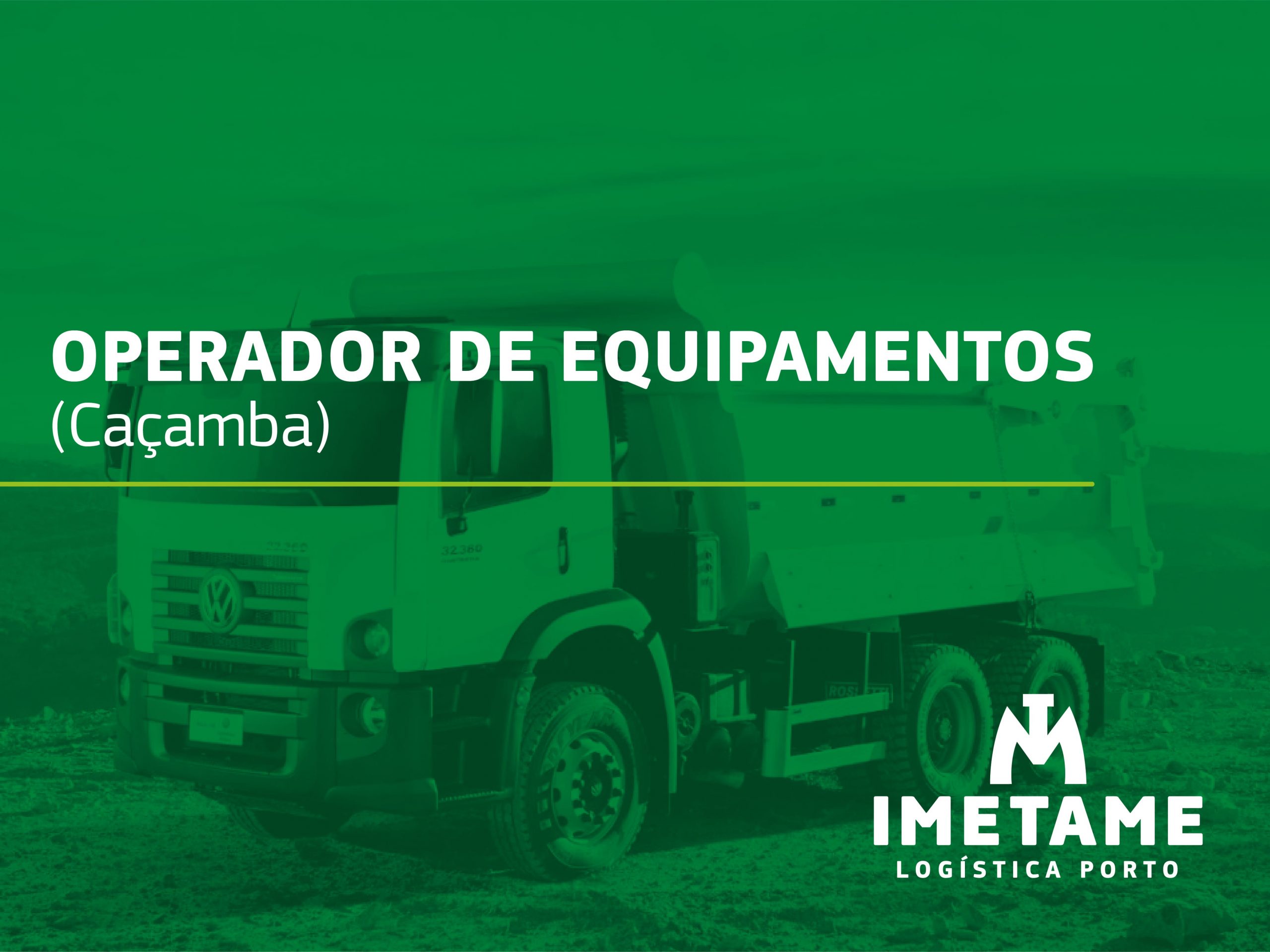 Operador de Equipamentos – Caçamba