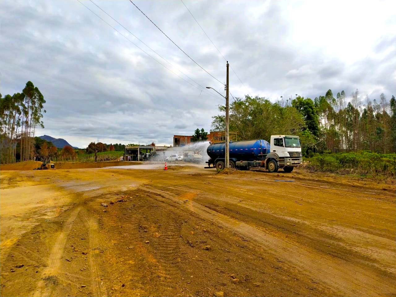 Andamento das obras da estrada do Contorno Norte Aracruz