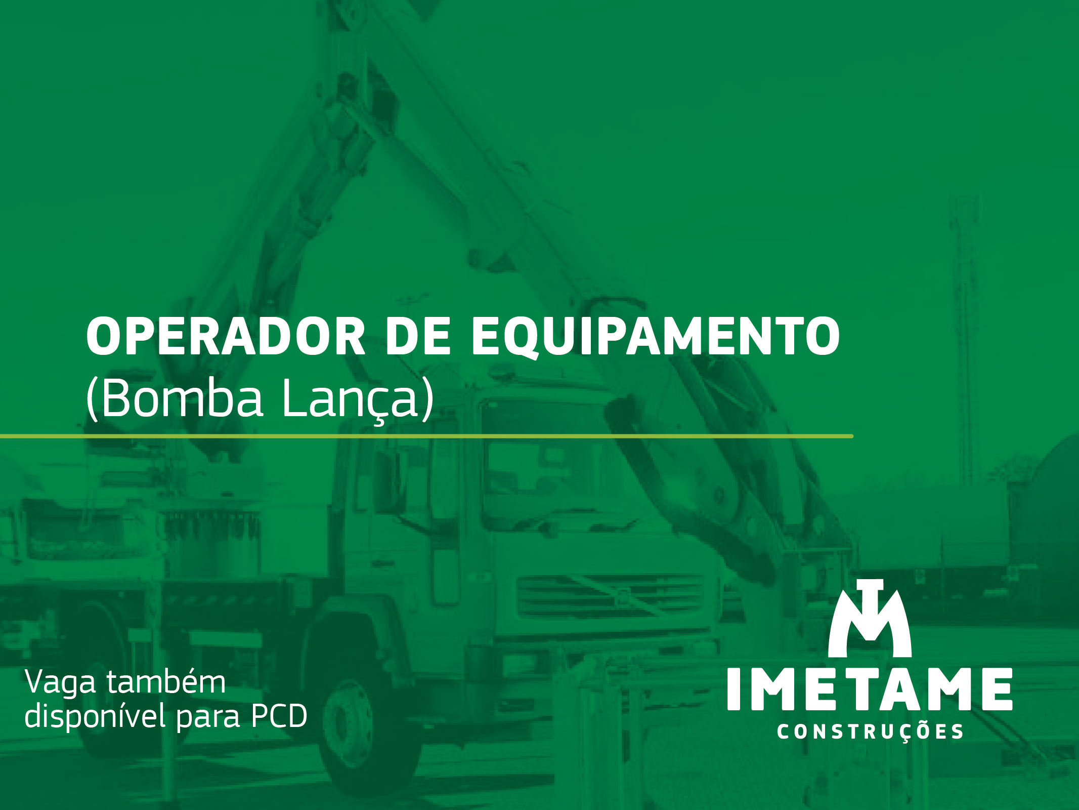 Operador de Equipamento – Bomba Lança