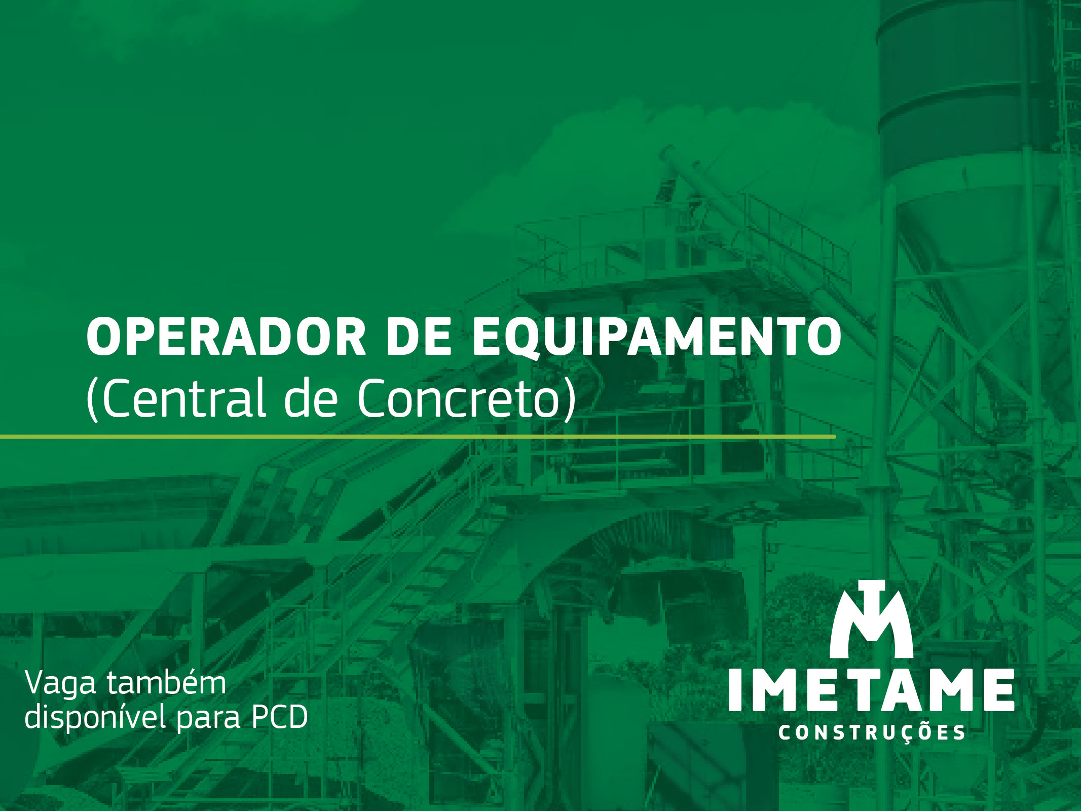 Operador de Equipamento – Central de Concreto